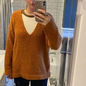 Free people gold sweater